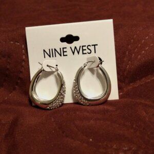 Nine West chunky hoop earrings